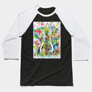 ELEPHANT - watercolor portrait .1 Baseball T-Shirt